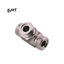 EMT industrial male o-ring tee way metric fittings hydraulic stainless steel